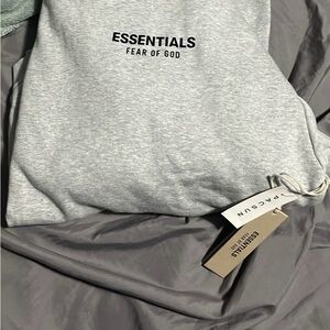 Essentials Heather Gray Hoodie brand new.